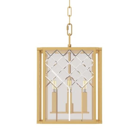 Visual Comfort Erro 4 Light 12" Wide Pendant Burnished Brass