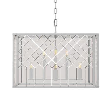 Visual Comfort Erro 8 Light 24" Wide Pendant Polished Nickel