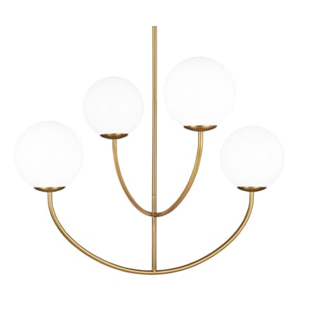 Visual Comfort Galassia 4 Light 30" Wide Chandelier Burnished Brass