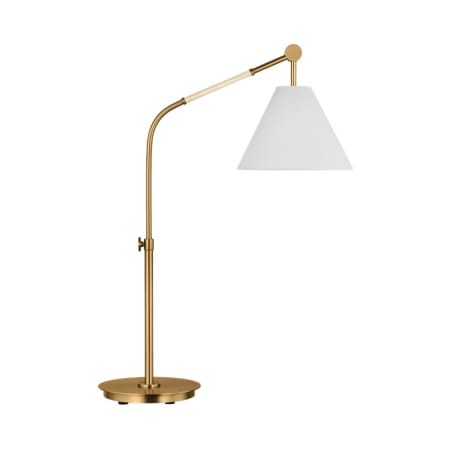 Visual Comfort Remy 22" Tall LED Boom Arm Table Lamp Burnished Brass