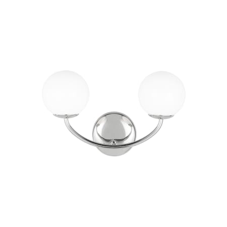 Visual Comfort Galassia 2 Light 15" Wide Bathroom Vanity Light Polished Nickel