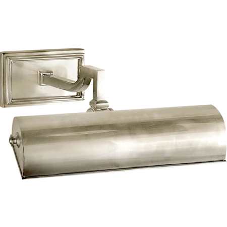 Visual Comfort Dean 11" Hardwired or Plug-In Picture Light by Alexa Hampton Brushed Nickel