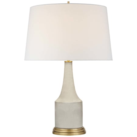 Visual Comfort Sawyer 25" Tall Vase Table Lamp Tea Stain Crackle