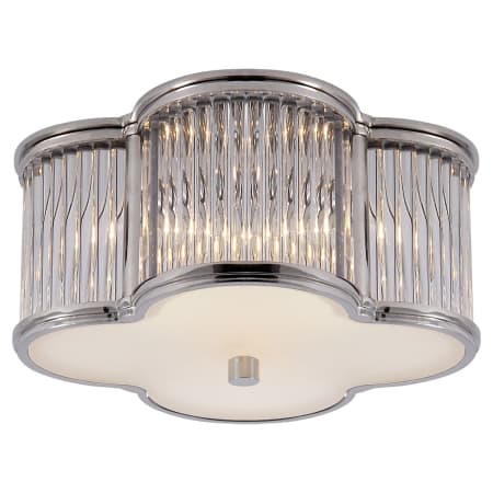 Visual Comfort Basil 11" Flush Mount by Alexa Hampton Polished Nickel