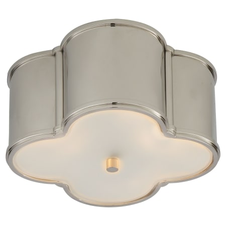 Visual Comfort Basil 11" Flush Mount by Alexa Hampton Polished Nickel