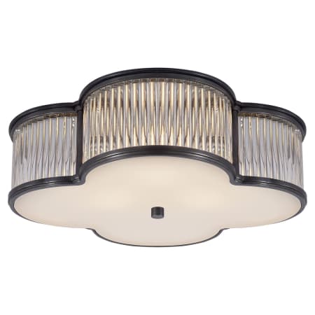 Visual Comfort Basil 17" Flush Mount by Alexa Hampton Gun Metal
