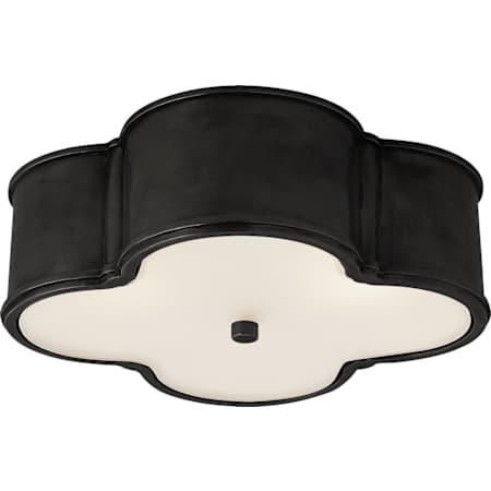 Visual Comfort Basil 17" Flush Mount by Alexa Hampton Gun Metal
