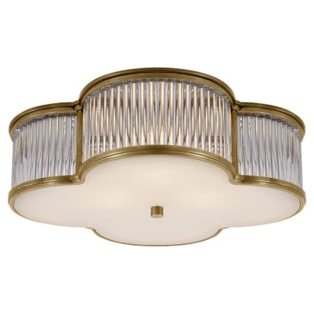 Visual Comfort Basil 17" Flush Mount by Alexa Hampton Natural Brass