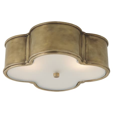 Visual Comfort Basil 17" Flush Mount by Alexa Hampton Natural Brass