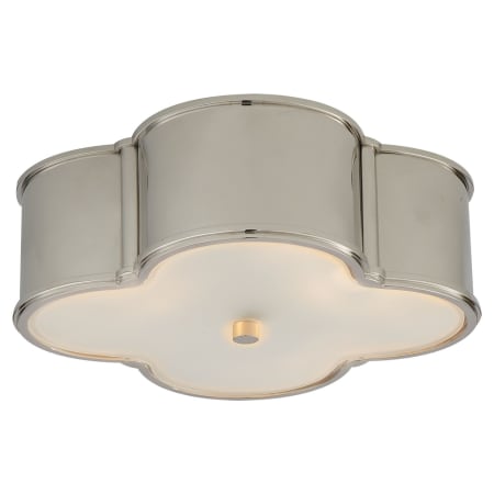 Visual Comfort Basil 17" Flush Mount by Alexa Hampton Polished Nickel
