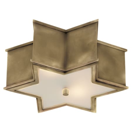 Visual Comfort Sophia 13" Flush Mount by Alexa Hampton Natural Brass