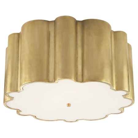 Visual Comfort Markos 26" Grande Flush Mount by Alexa Hampton Natural Brass
