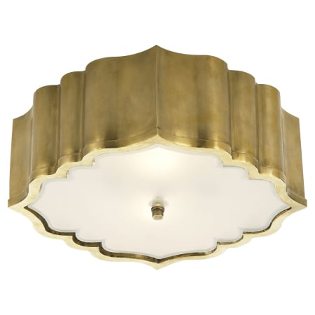 Visual Comfort Balthazar 14" Flush Mount by Alexa Hampton Natural Brass