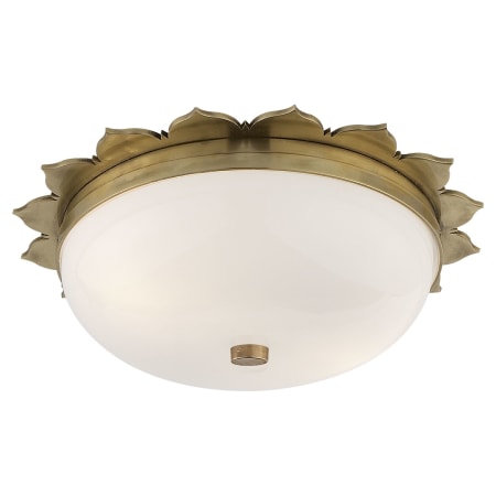 Visual Comfort Rachel 13" Flush Mount by Alexa Hampton Natural Brass