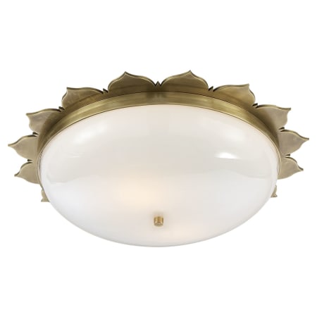 Visual Comfort Rachel 18" Flush Mount by Alexa Hampton Natural Brass