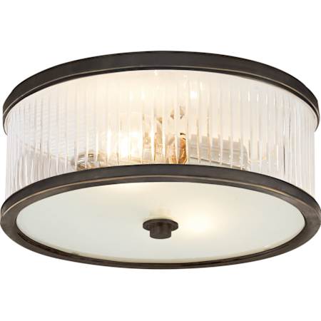 Visual Comfort Randolph 14" Flush Mount by Alexa Hampton Bronze