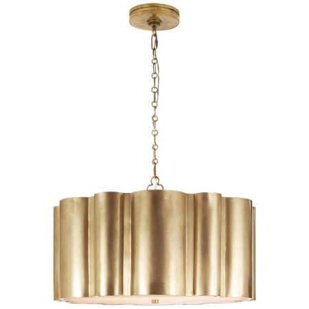 Visual Comfort Markos 26" Drum Style Chandelier by Alexa Hampton Natural Brass