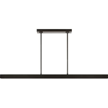 Visual Comfort Maybeck 4" Wide LED Linear Chandelier Bronze