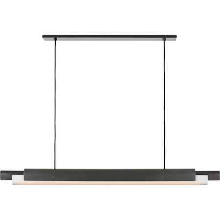 Visual Comfort Ambrose 54" Wide LED Linear Chandelier Bronze