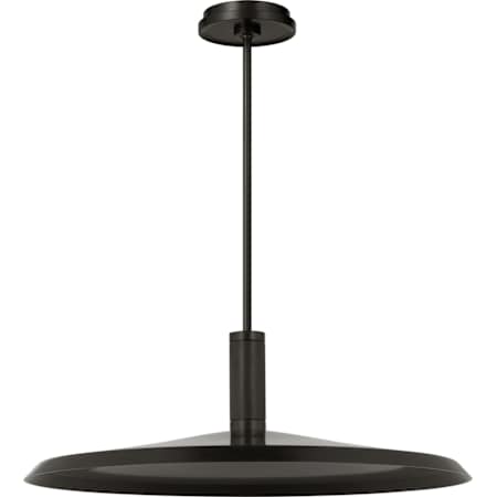 Visual Comfort Saucer Direct 24" Wide LED Pendant Bronze
