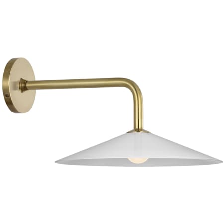 Visual Comfort Ponce 9" Tall LED Wall Sconce Hand-Rubbed Antique Brass