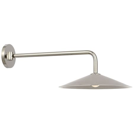 Visual Comfort Ponce 9" Tall LED Wall Sconce Polished Nickel