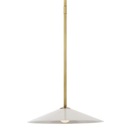 Visual Comfort Ponce 13" Wide LED Pendant Hand-Rubbed Antique Brass