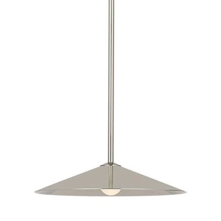 Visual Comfort Ponce 13" Wide LED Pendant Polished Nickel