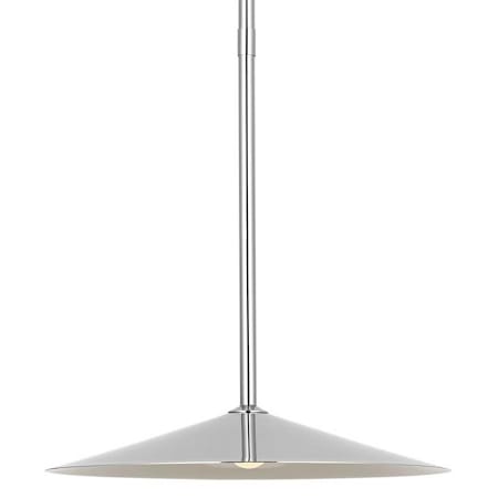 Visual Comfort Ponce 18" Wide LED Pendant Polished Nickel