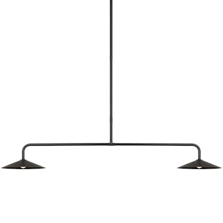 Visual Comfort Ponce 62" Wide LED Linear Chandelier Modern Iron