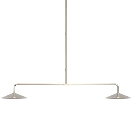 Visual Comfort Ponce 62" Wide LED Linear Chandelier Polished Nickel