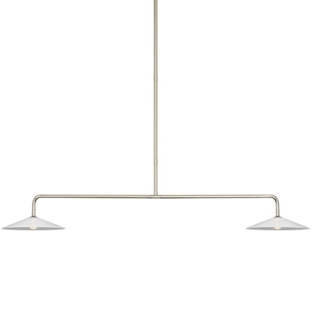 Visual Comfort Ponce 62" Wide LED Linear Chandelier Polished Nickel