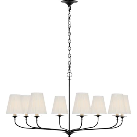 Visual Comfort Knox 8 Light 42" Wide Chandelier Bronze