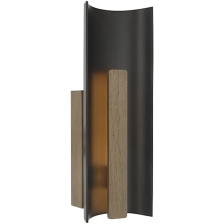 Visual Comfort Remi 18" Tall LED Wall Sconce Matte Carbon / Warm Walnut