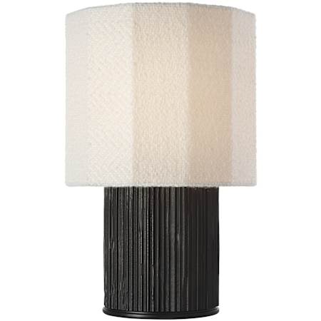 Visual Comfort Fumar 18" Tall Buffet Table Lamp Ridged Carbon