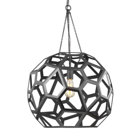 Visual Comfort Feccetta 21" Wide Suspension Pendant Midnight Black