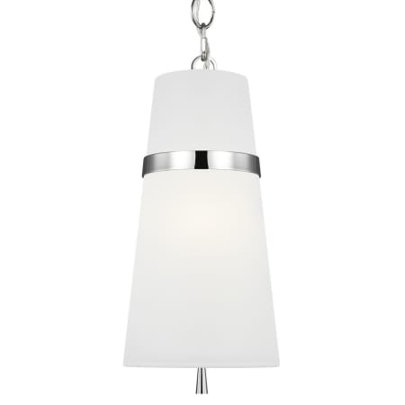 Visual Comfort Cordtlandt 9" Wide Mini Pendant Polished Nickel