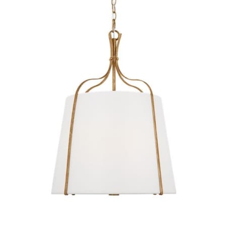 Visual Comfort Leander 3 Light 18" Wide Pendant Antique Gild