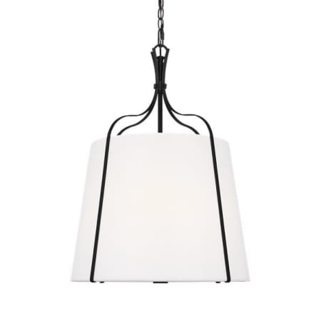 Visual Comfort Leander 3 Light 18" Wide Pendant Smith Steel