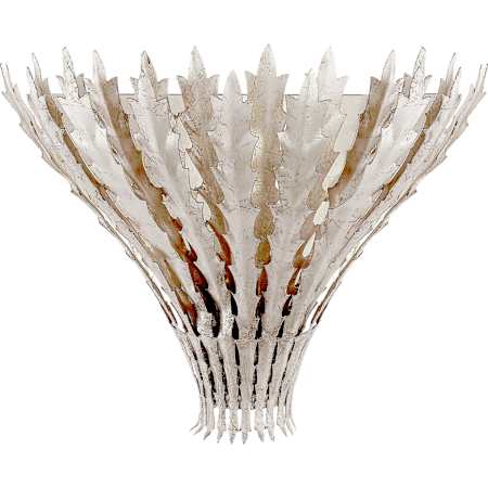 Visual Comfort Hampton 15" Wall Light by AERIN Burnished Silver Leaf