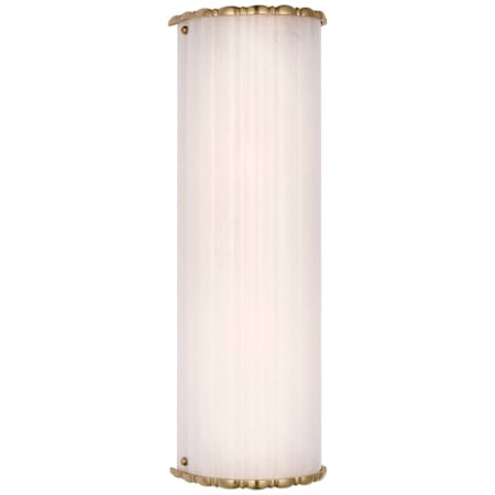 Visual Comfort Rosehill 2 Light 20" Tall Bathroom Sconce Hand-Rubbed Antique Brass / White Glass