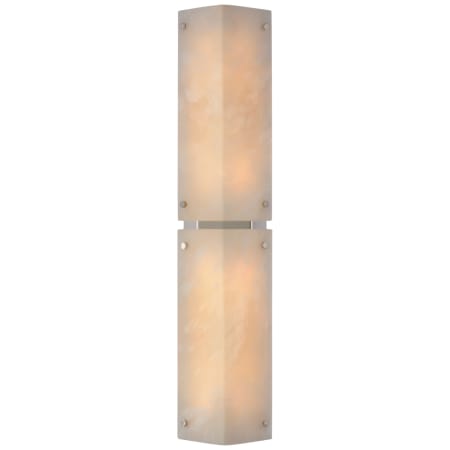Visual Comfort Clayton 4 Light 26" Tall Wall Sconce Alabaster / Polished Nickel