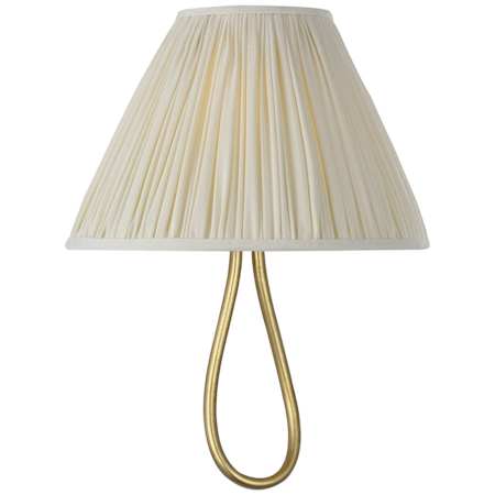 Visual Comfort Jeanne 13" Tall Wall Sconce with Pleated Silk Shade Gild