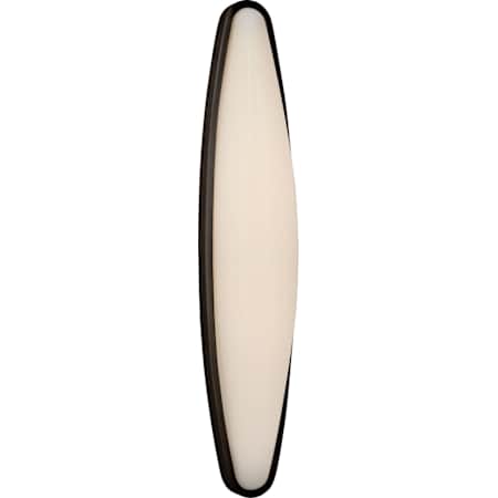 Visual Comfort Ezra 24" Large LED Bath Sconce with White Glass by AERIN Bronze