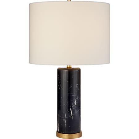 Visual Comfort Cliff 30" Table Lamp by AERIN Black Marble