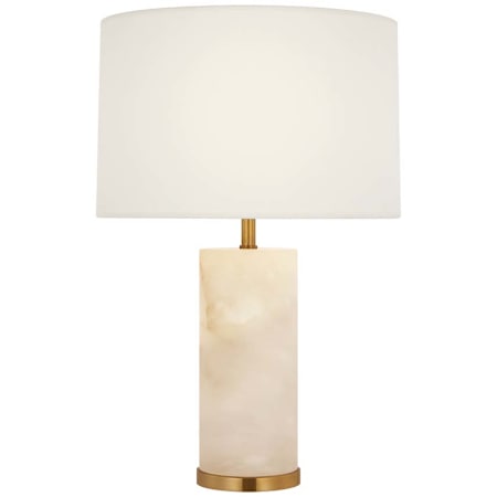 Visual Comfort Lineham 16" Tall Cordless LED Buffet Table Lamp Alabaster / Linen