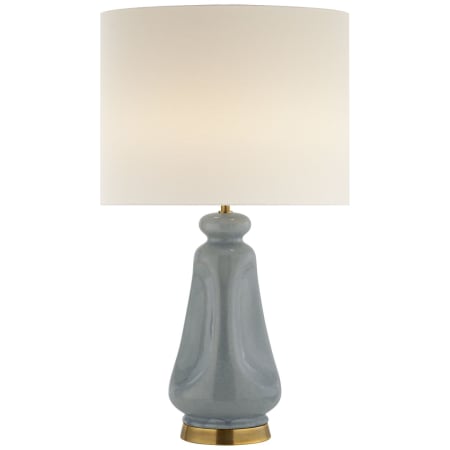 Visual Comfort Kapila 29" Table Lamp by AERIN Polar Blue Crackle