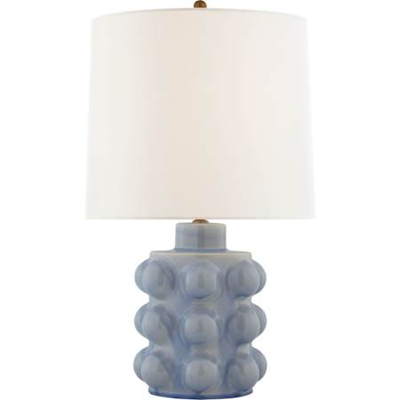 Visual Comfort Vedra Medium Table Lamp Polar Blue Crackle