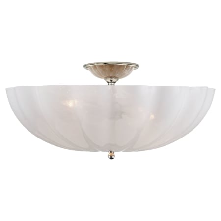 Visual Comfort Rosehill 21" Flush Mount by AERIN Polished Nickel
