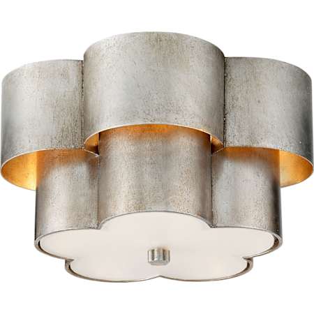 Visual Comfort Arabelle 13" Flush Mount by AERIN Burnished Silver Leaf